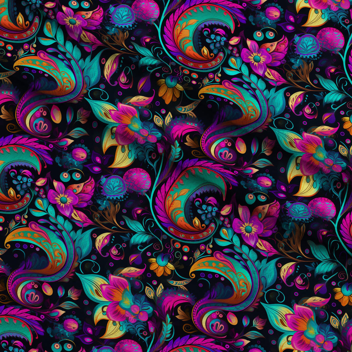 Electric Swirls Pattern 15 Minky Fabric