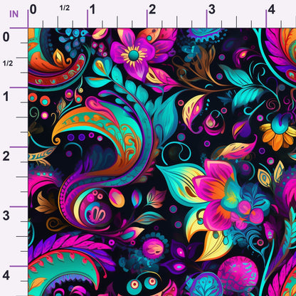 Electric Swirls Pattern 15 Minky Fabric