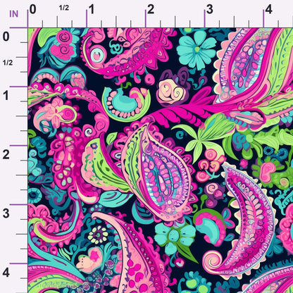 Electric Swirls Pattern 16 Minky Fabric