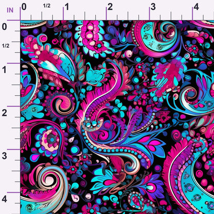 Electric Swirls Pattern 17 Minky Fabric
