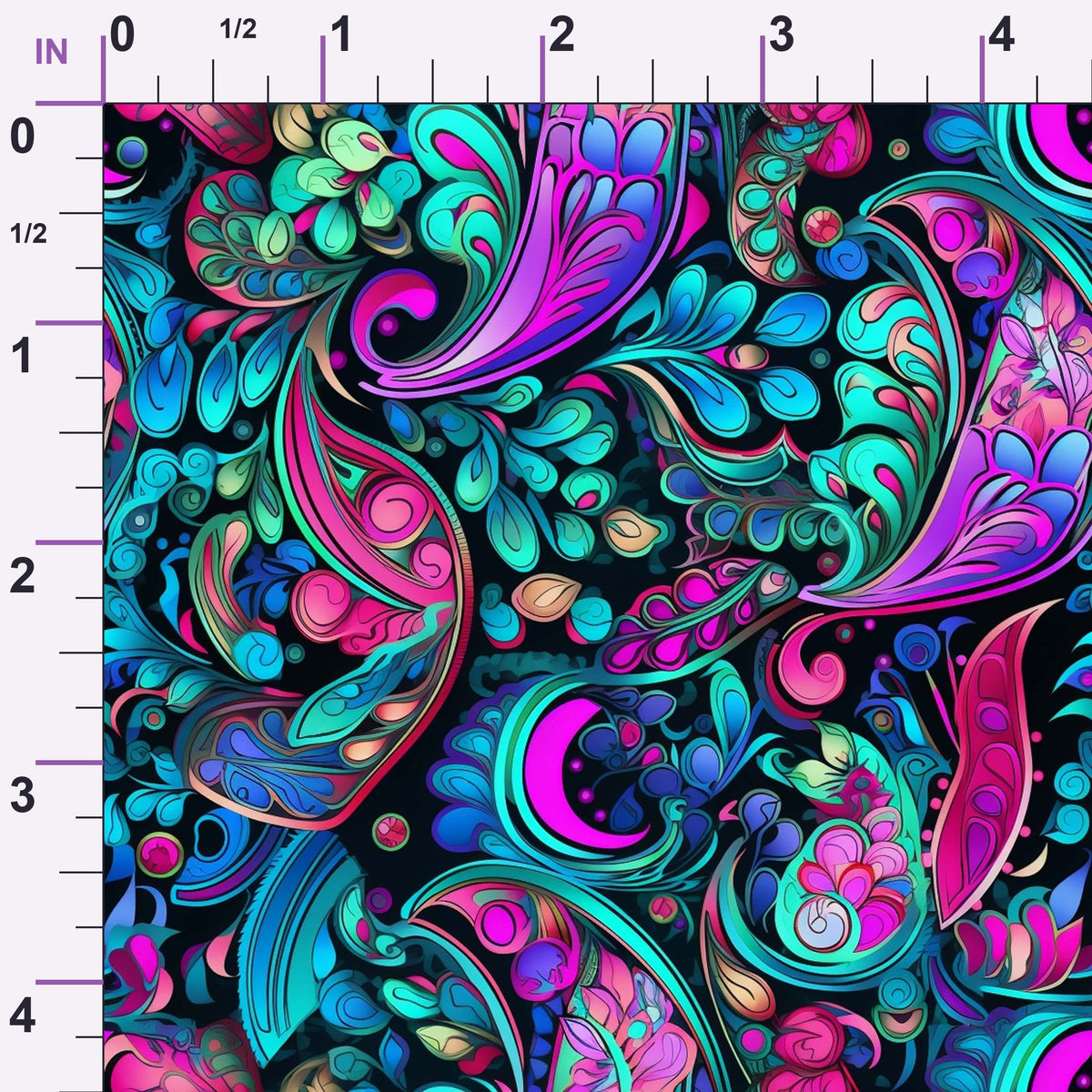 Electric Swirls Pattern 18 Minky Fabric