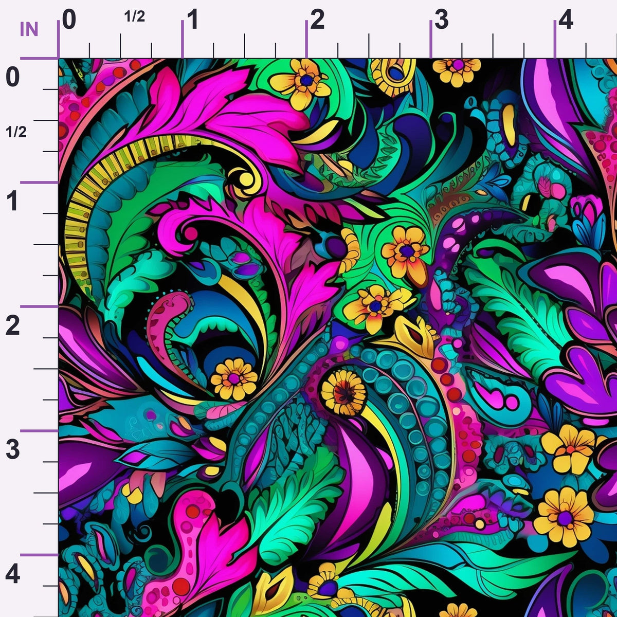 Electric Swirls Pattern 2 Minky Fabric