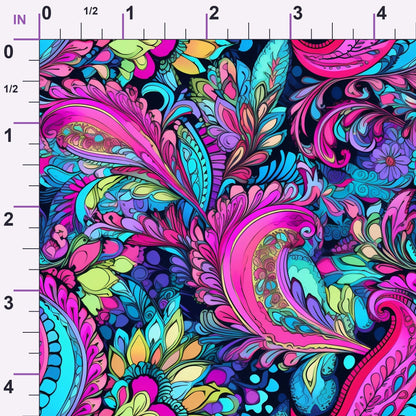 Electric Swirls Pattern 20 Minky Fabric