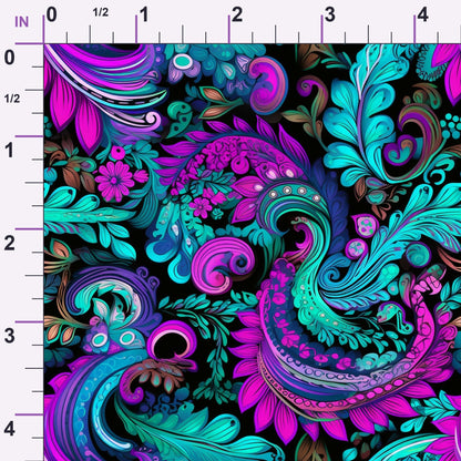 Electric Swirls Pattern 3 Minky Fabric