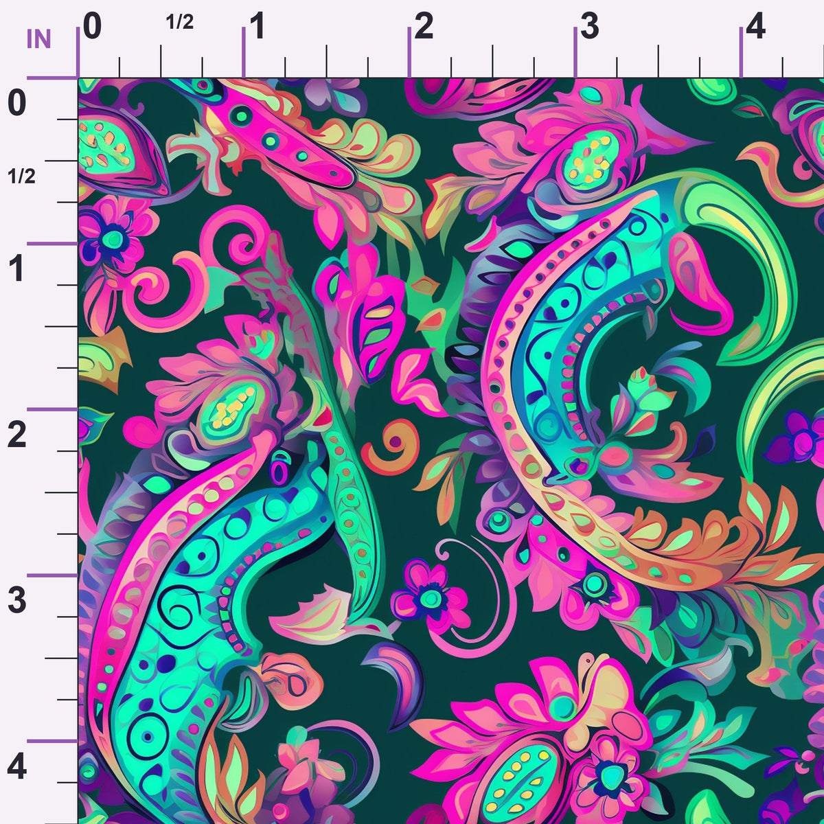Electric Swirls Pattern 5 Minky Fabric