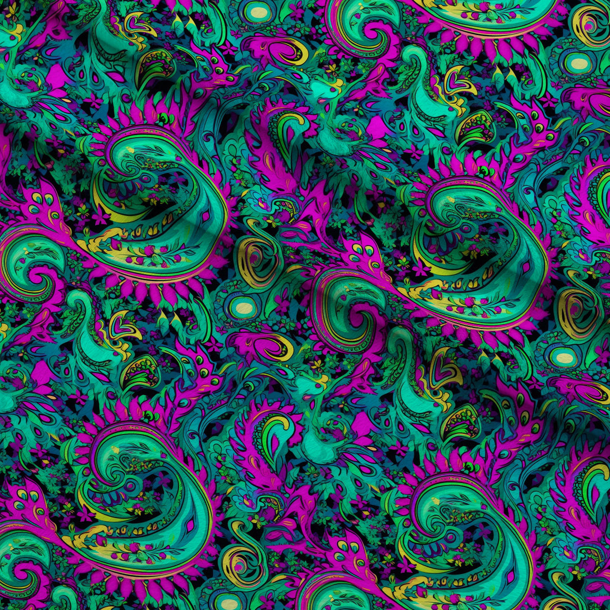 Electric Swirls Pattern 6 Minky Fabric