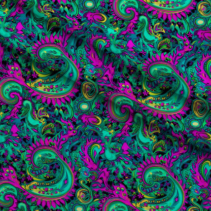 Electric Swirls Pattern 6 Minky Fabric