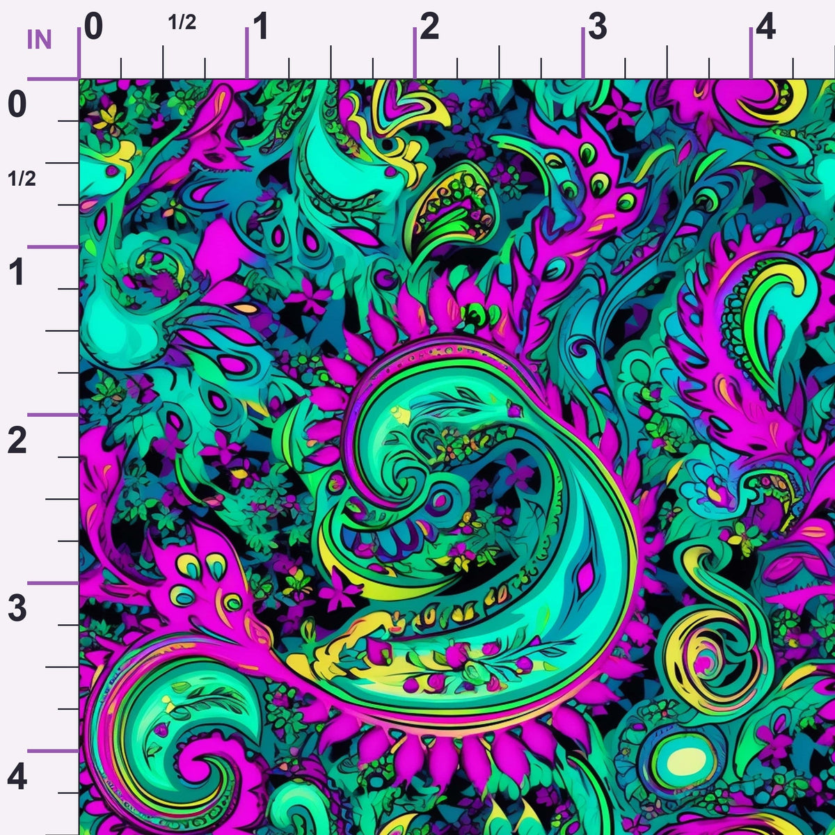 Electric Swirls Pattern 6 Minky Fabric