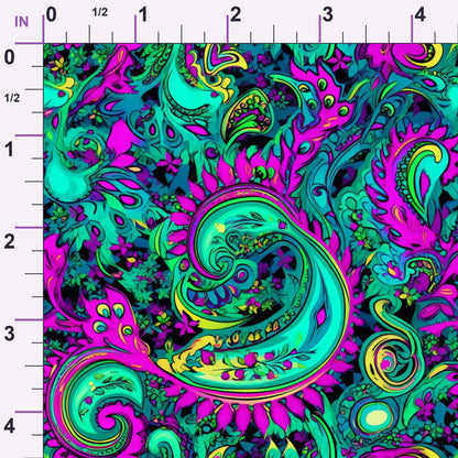 Electric Swirls Pattern 6 Minky Fabric