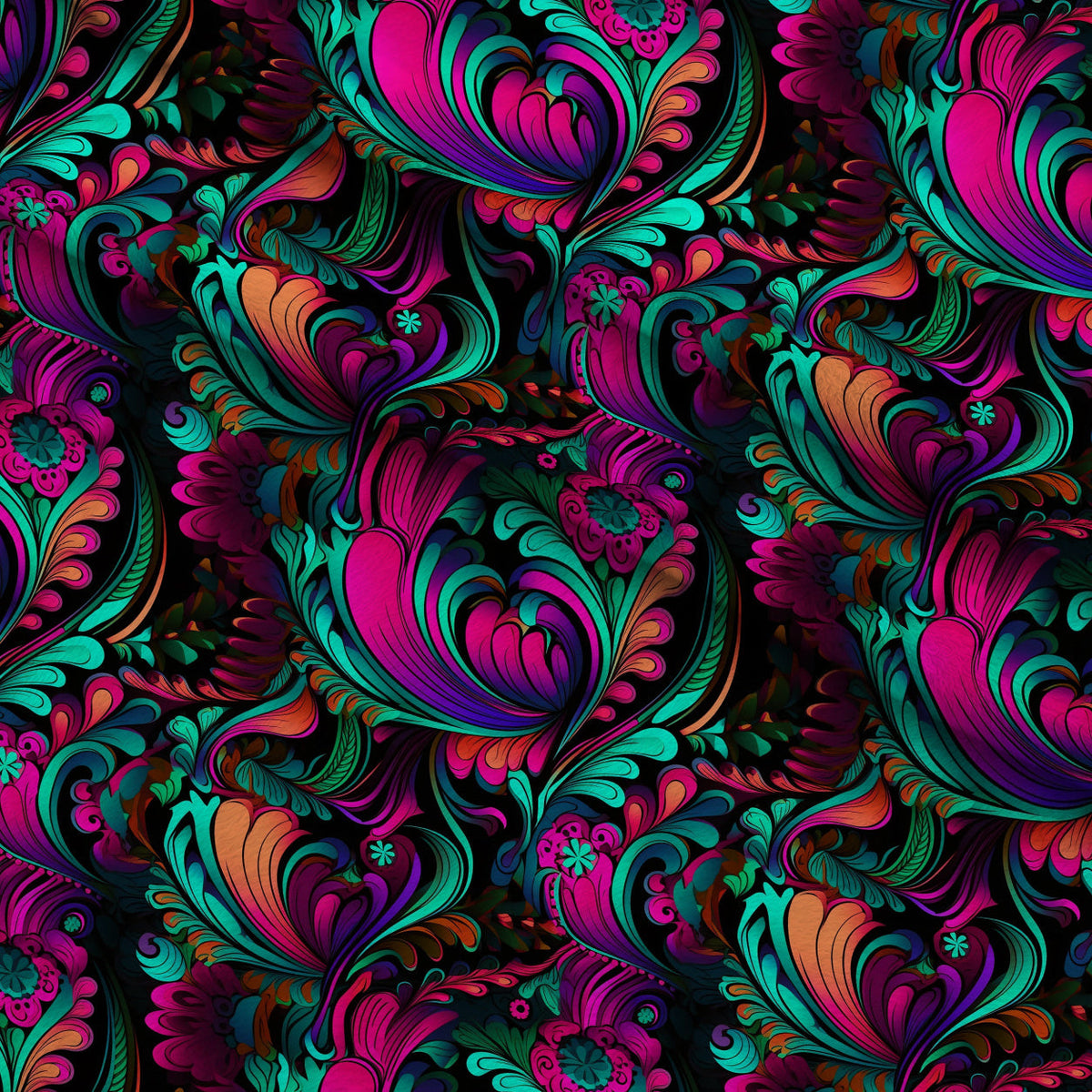 Electric Swirls Pattern 9 Minky Fabric