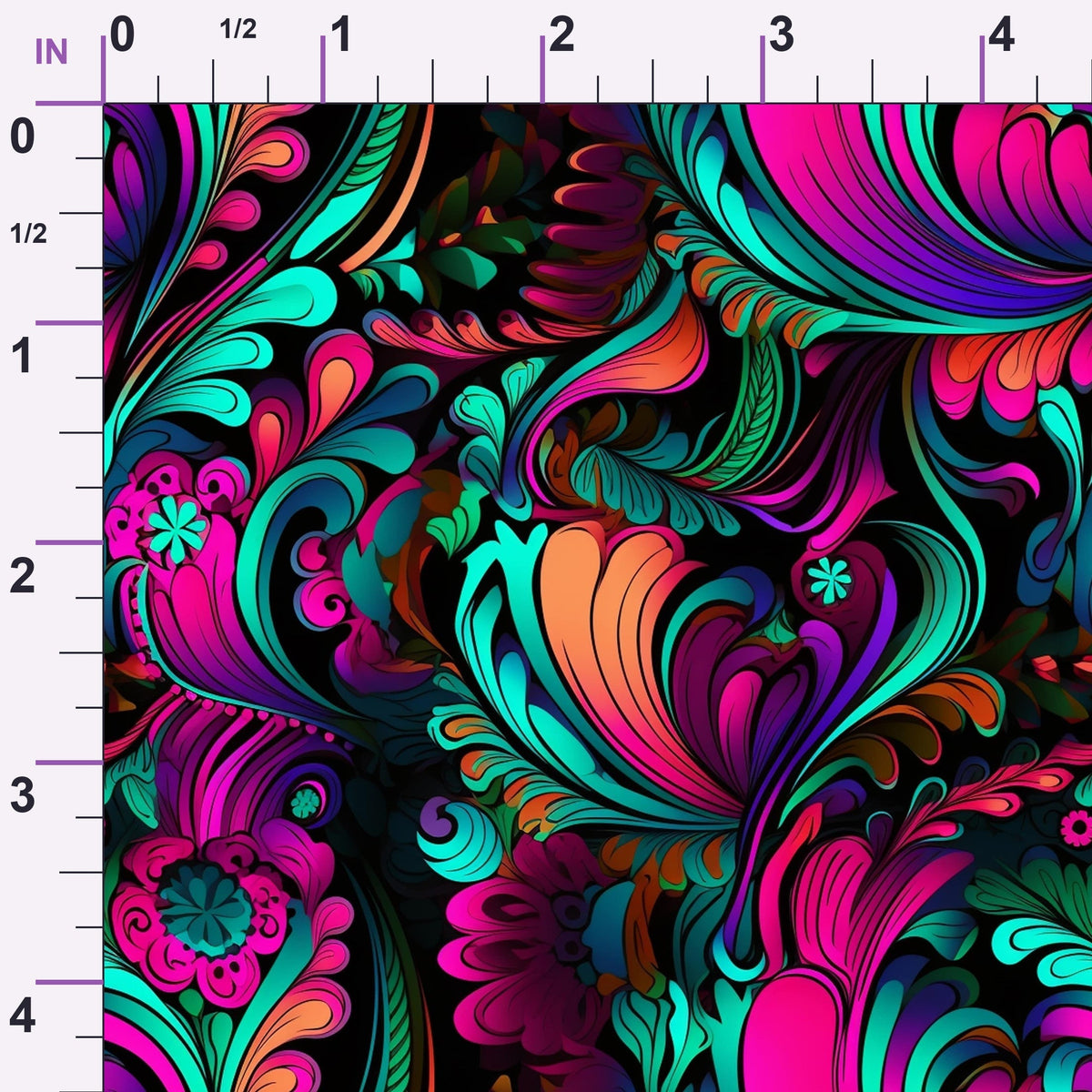 Electric Swirls Pattern 9 Minky Fabric