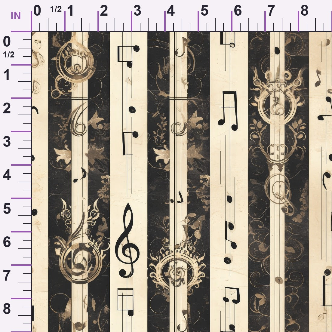 Elegant Music Minky Fabric