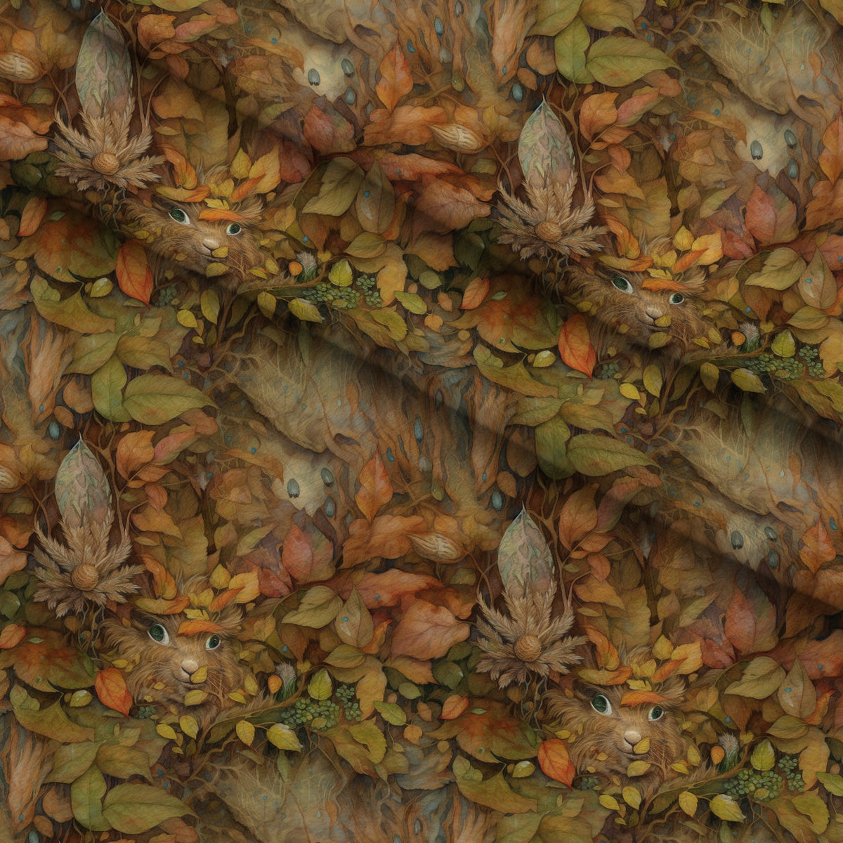 Enchanted Woodland Pattern 1 Minky Fabric