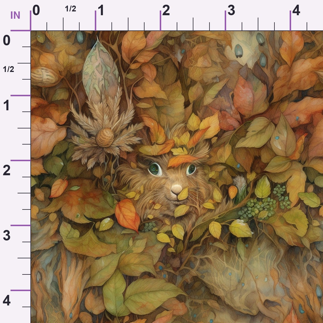 Enchanted Woodland Pattern 1 Minky Fabric