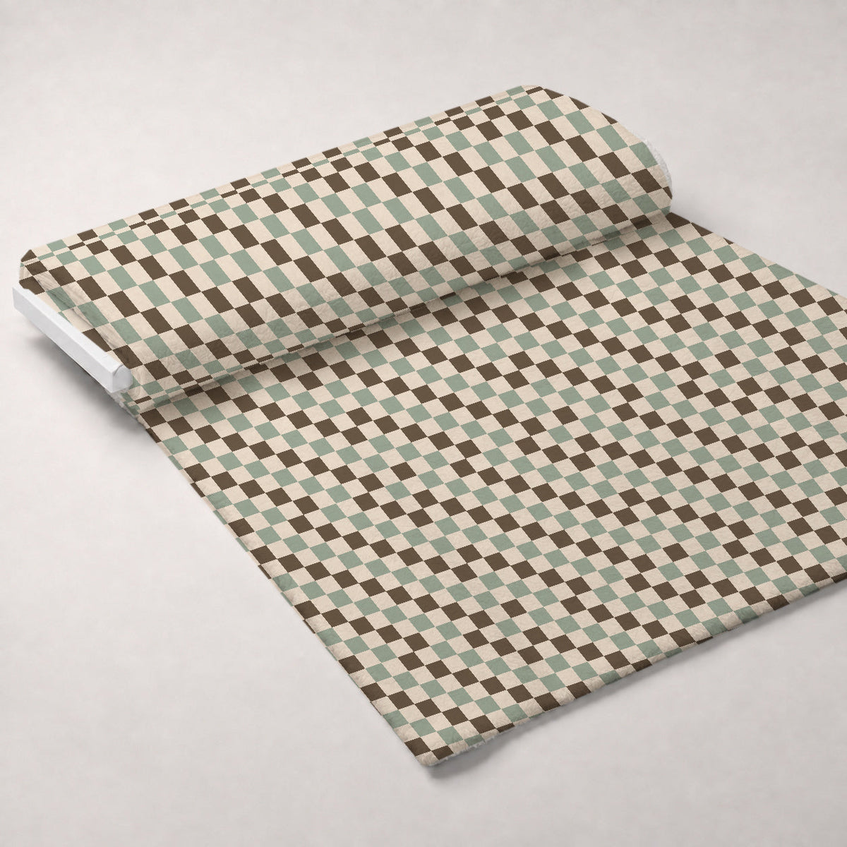 Espresso Lettering Pattern 1 Minky Fabric