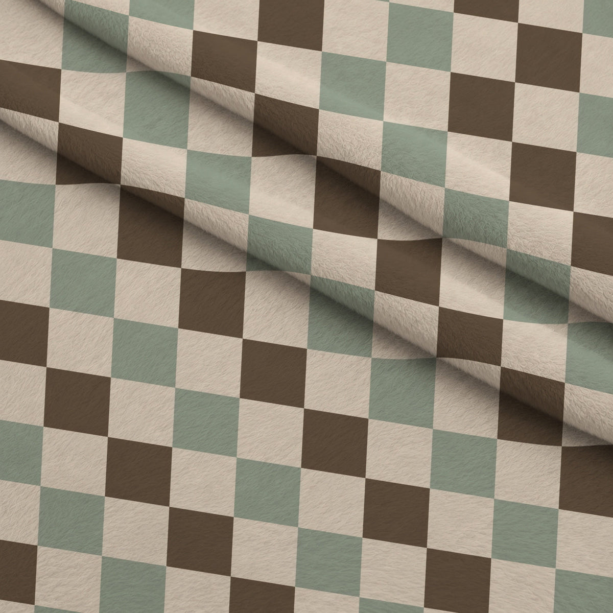 Espresso Lettering Pattern 1 Minky Fabric