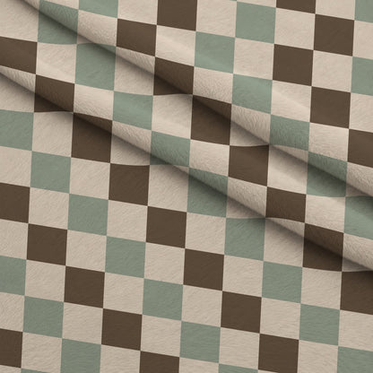Espresso Lettering Pattern 1 Minky Fabric