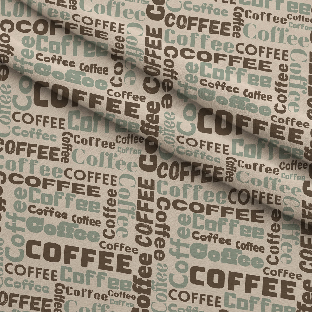 Espresso Lettering Pattern 11 Minky Fabric