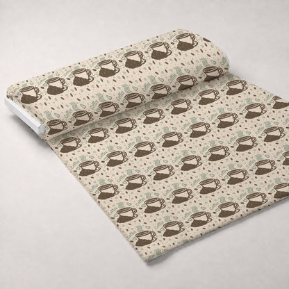Espresso Lettering Pattern 12 Minky Fabric