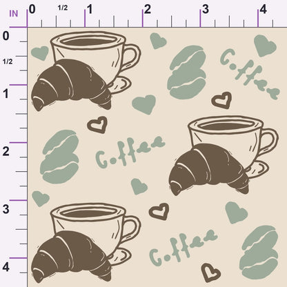 Espresso Lettering Pattern 13 Minky Fabric
