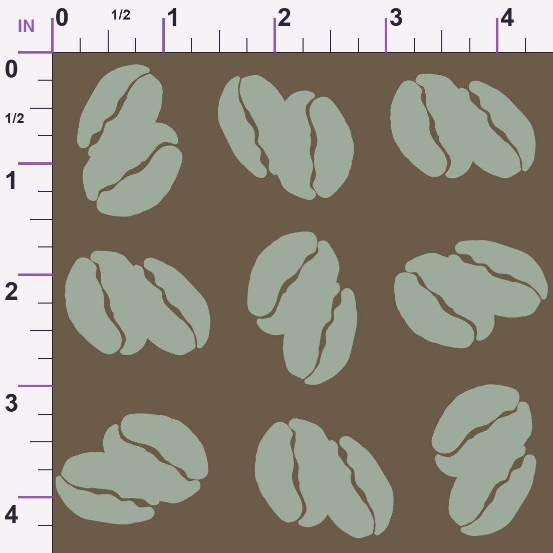 Espresso Lettering Pattern 17 Minky Fabric