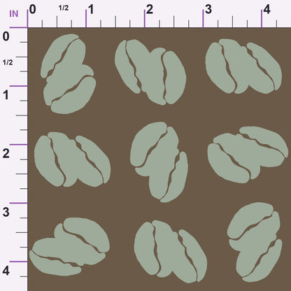 Espresso Lettering Pattern 17 Minky Fabric