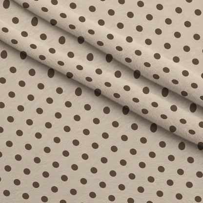 Espresso Lettering Pattern 2 Minky Fabric