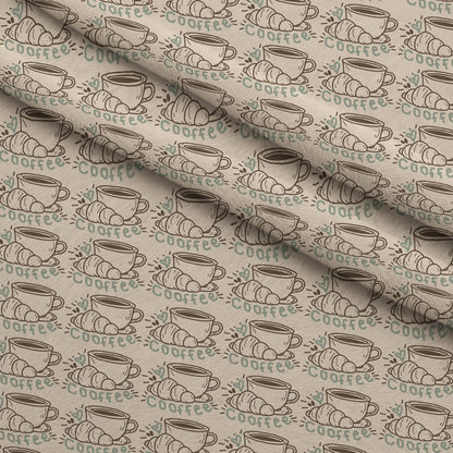 Espresso Lettering Pattern 7 Minky Fabric