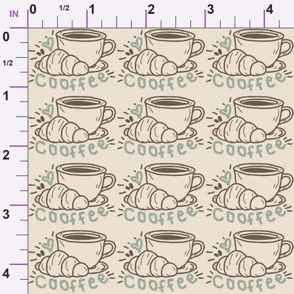 Espresso Lettering Pattern 7 Minky Fabric