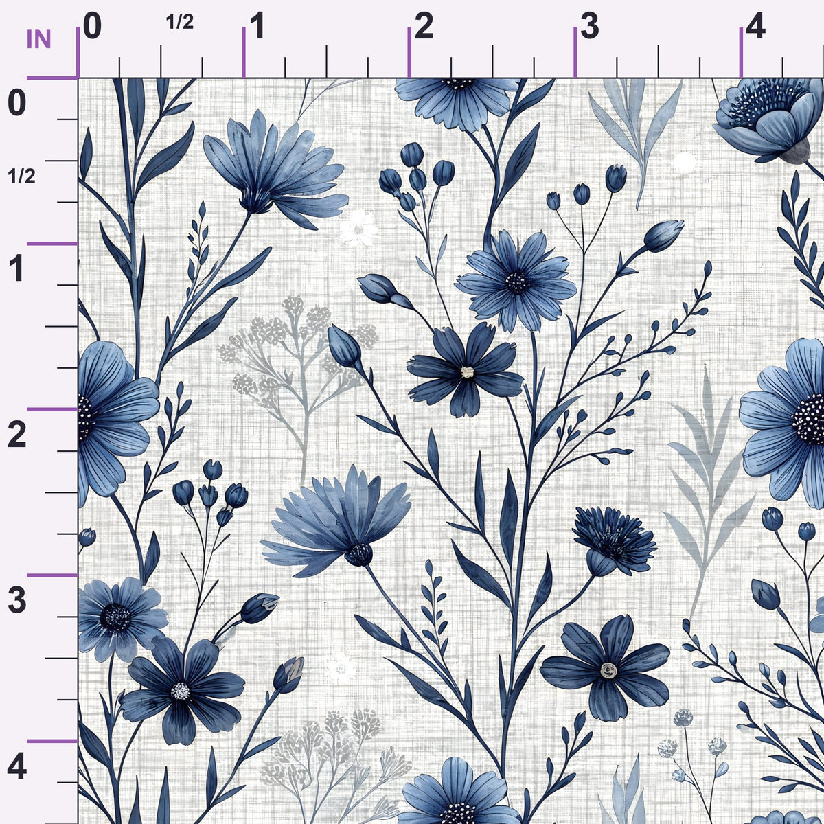 Etched Garden Toile Pattern 3 Minky Fabric