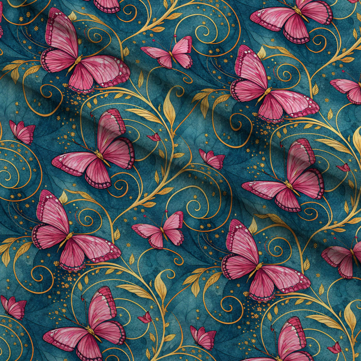 Etched Garden Toile Pattern 7 Minky Fabric