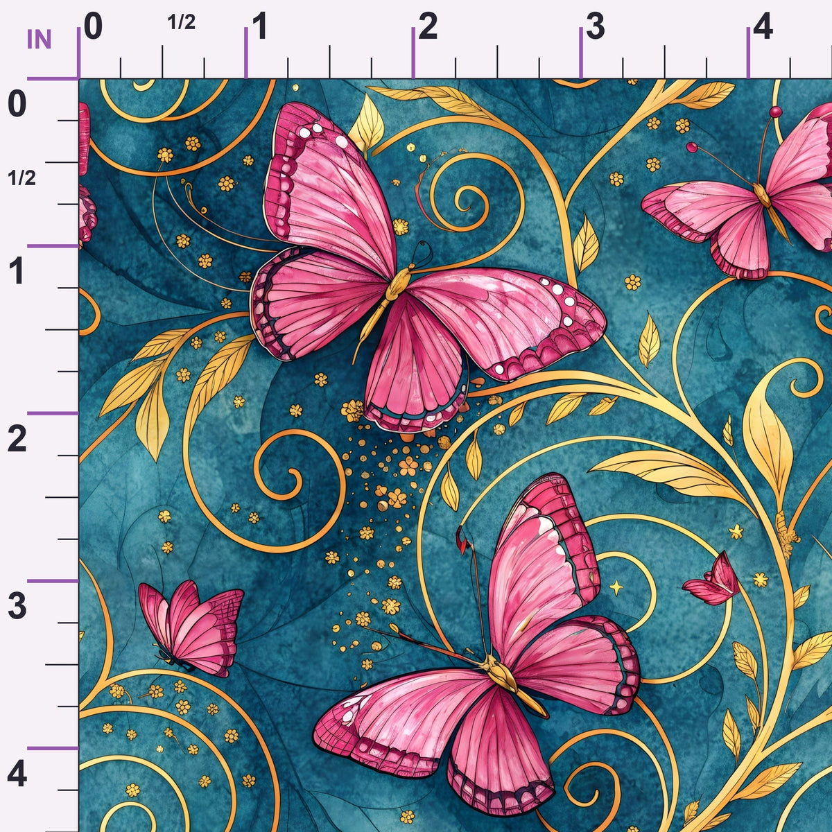 Etched Garden Toile Pattern 7 Minky Fabric