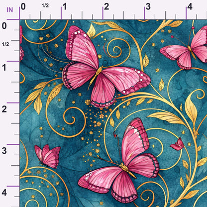 Etched Garden Toile Pattern 7 Minky Fabric