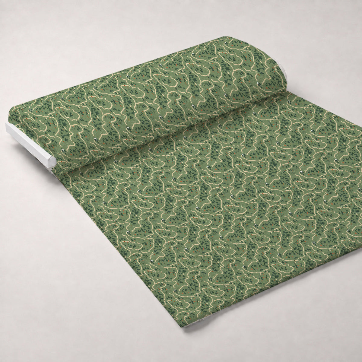 Evergreen Campfire Nights Pattern 1 Minky Fabric