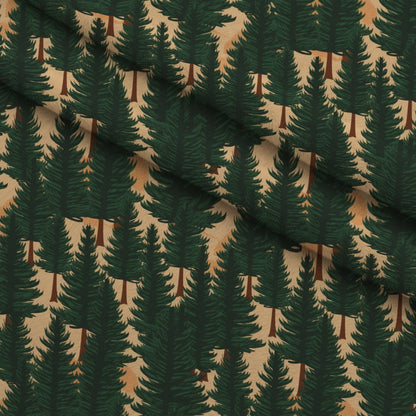 Evergreen Campfire Nights Pattern 10 Minky Fabric