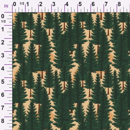 Evergreen Campfire Nights Pattern 10 Minky Fabric