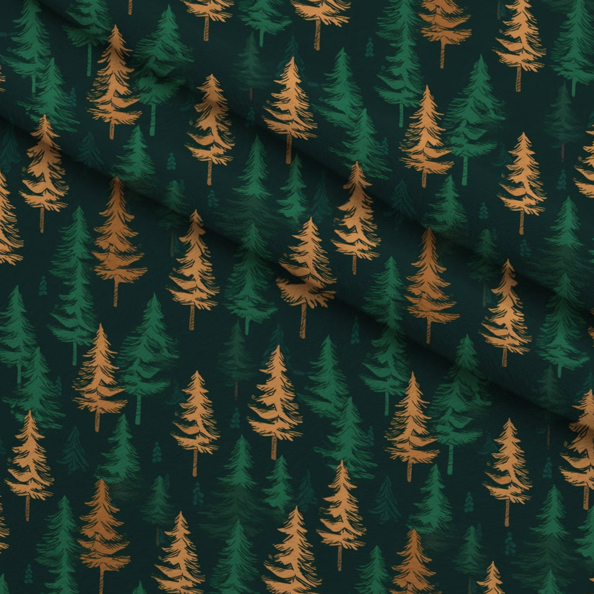 Evergreen Campfire Nights Pattern 11 Minky Fabric