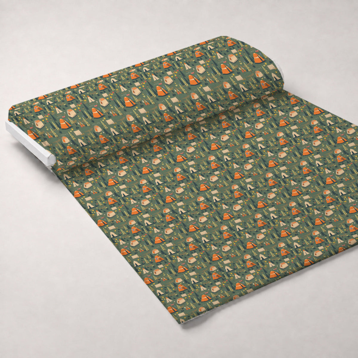 Evergreen Campfire Nights Pattern 6 Minky Fabric