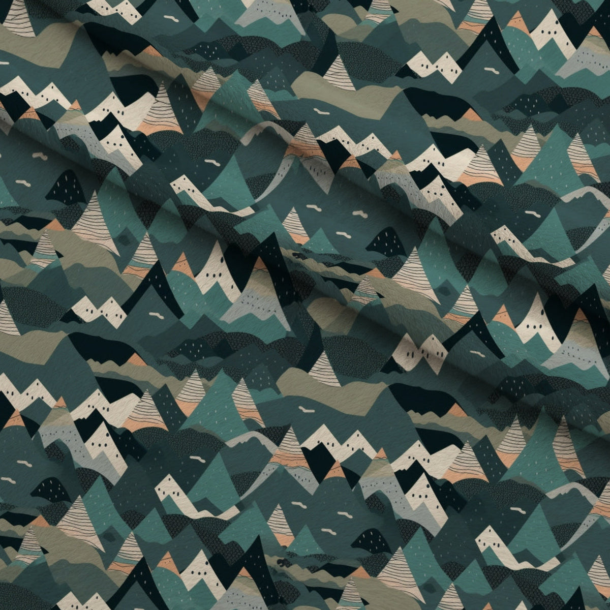 Evergreen Campfire Nights Pattern 7 Minky Fabric