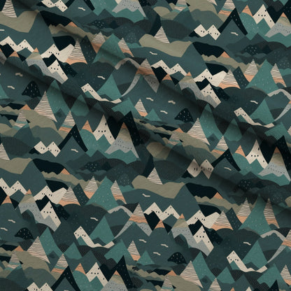 Evergreen Campfire Nights Pattern 7 Minky Fabric