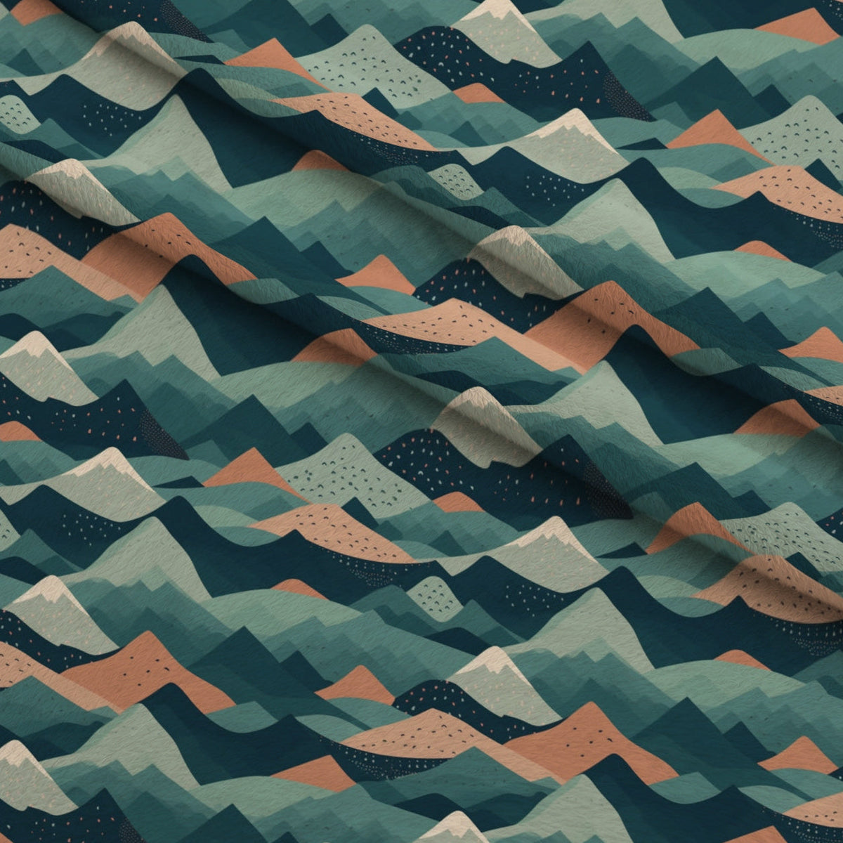 Evergreen Campfire Nights Pattern 8 Minky Fabric