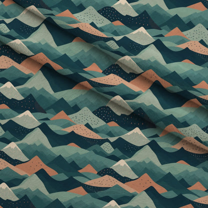 Evergreen Campfire Nights Pattern 8 Minky Fabric