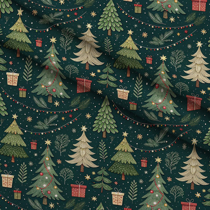 Evergreen Glow Pattern 1 Minky Fabric
