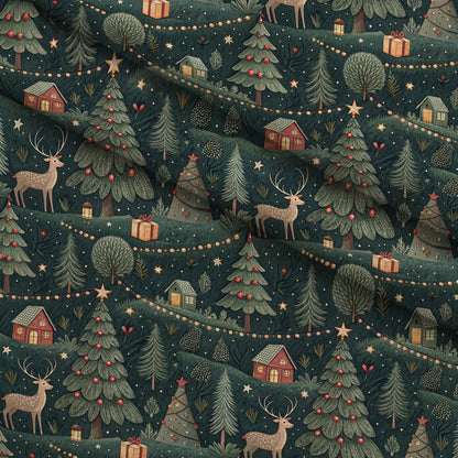 Evergreen Glow Pattern 6 Minky Fabric
