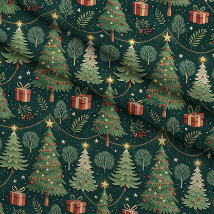 Evergreen Glow Pattern 7 Minky Fabric