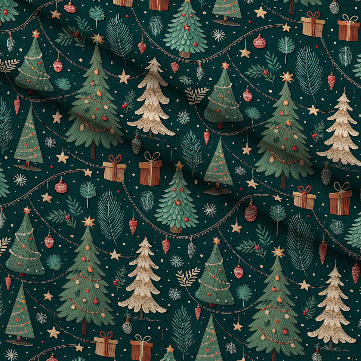 Evergreen Glow Pattern 8 Minky Fabric