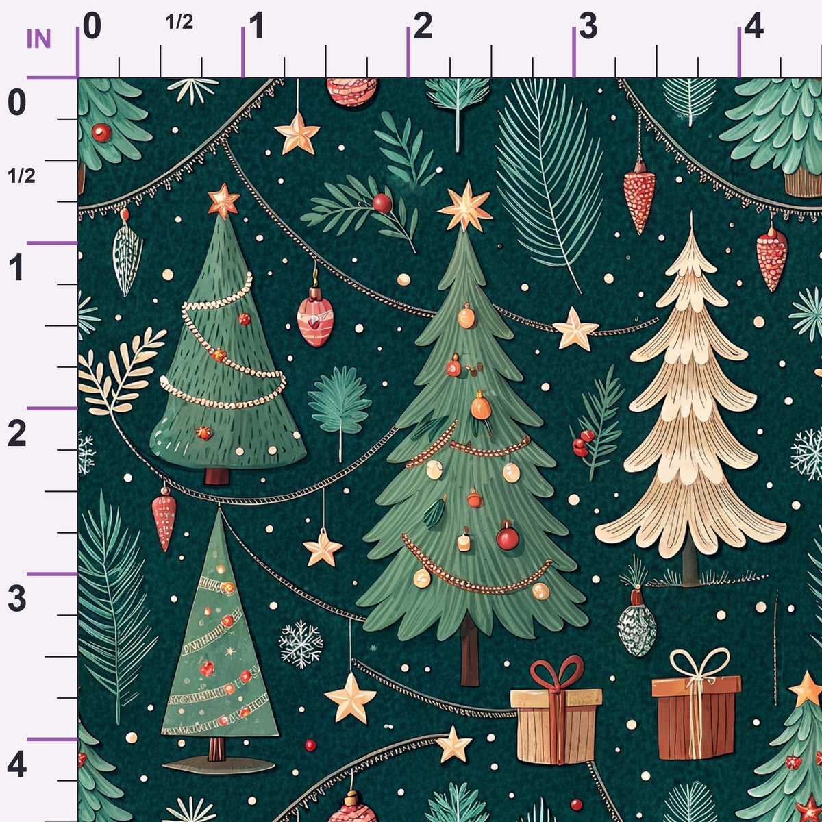 Evergreen Glow Pattern 8 Minky Fabric
