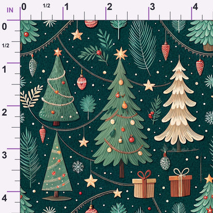 Evergreen Glow Pattern 8 Minky Fabric