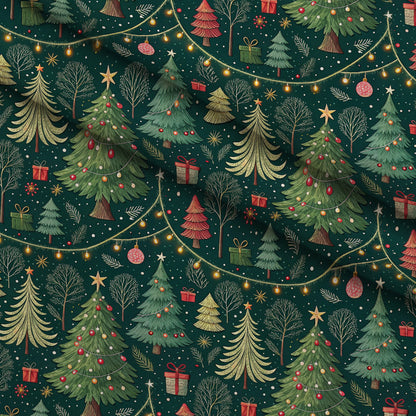 Evergreen Glow Pattern 9 Minky Fabric