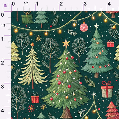 Evergreen Glow Pattern 9 Minky Fabric